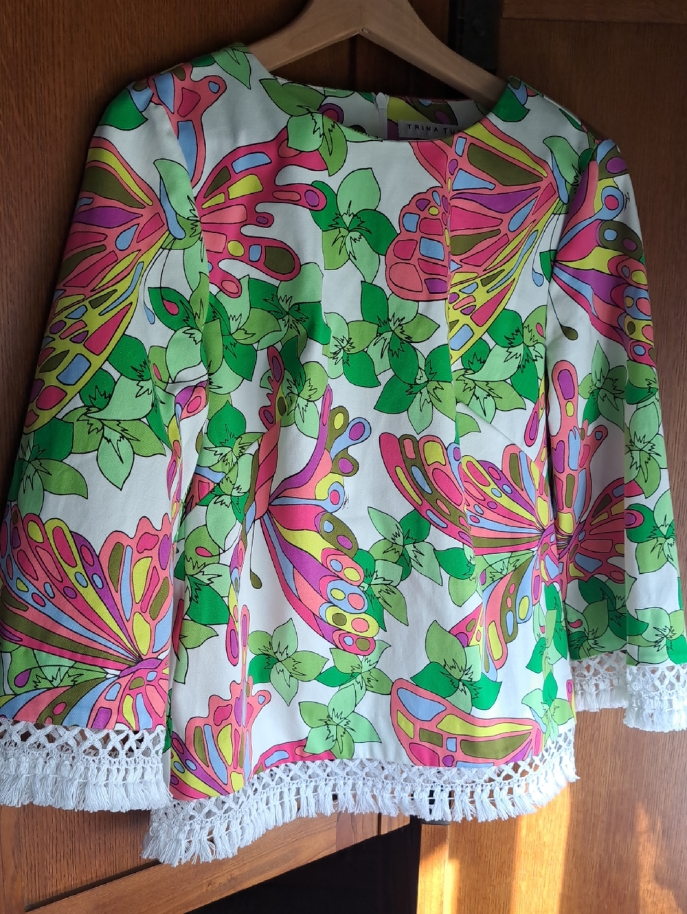TRINA TURK Sprig 3/4 Sleeve Blouse - Size 4